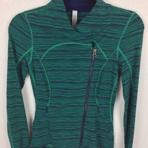 Lululemon Jungle green blue jacket sz 4